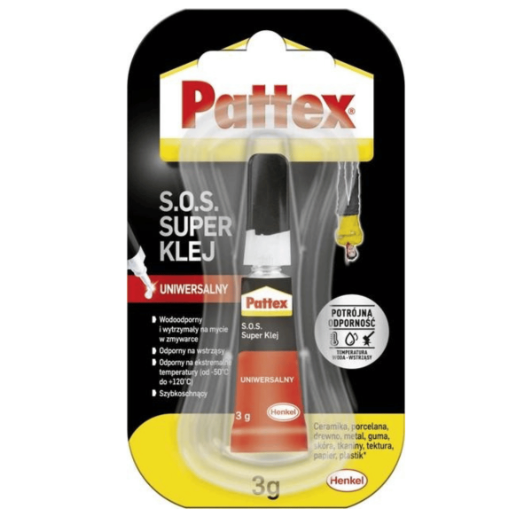 Sekundenkleber Pattex SOS Super Kleber Universal - Flüssig je 3g