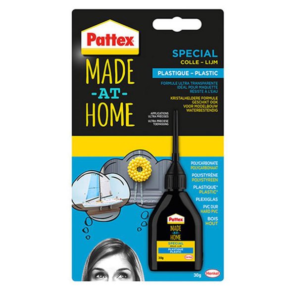Sekundenkleber Pattex "Made at Home" Plastik je 30g